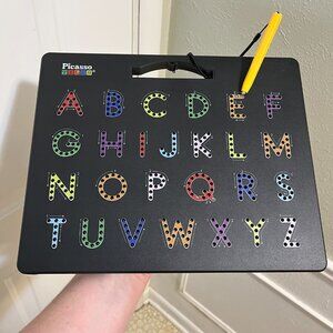 Picasso Tiles - Magnetic Drawing Board - 2 in 1 - Alphabet - ABC & abc